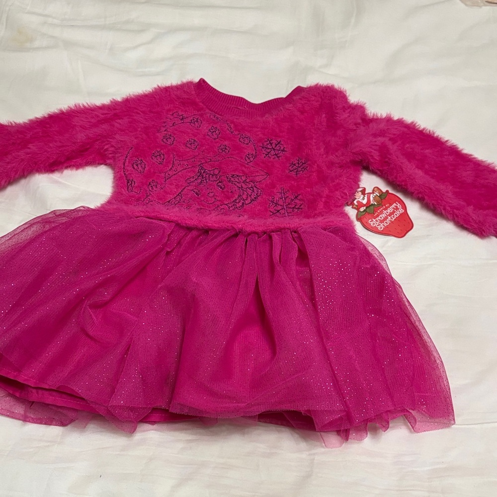 Strawberry Shortcake Pink Kids Casual or Semi-Formal Dress